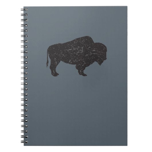 Vintag-Ähnliches Bison-Notizbuch Notizblock (Vorderseite)