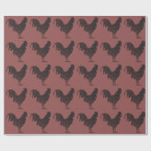 Vintag-Ähnliches Hahn-Packpapier Geschenkpapier (Flach)