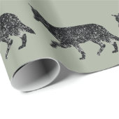 Vintag-Ähnliches Wolf-Packpapier Geschenkpapier (Rolleneckpunkt)