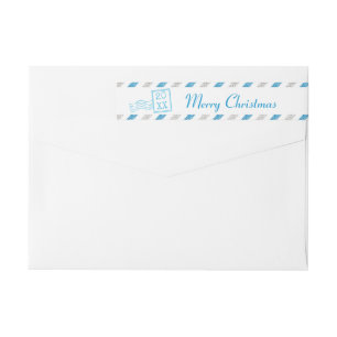 Vintag Air Mail Glitzer Weihnachten