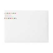 Vintag Air Mail Glitzer Weihnachten (Vorderseite)