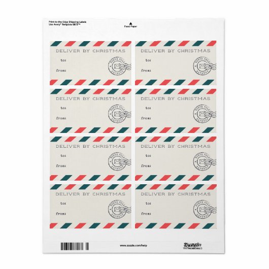 Vintag Air Mail Weihnachtsgeschenke (Vorne)