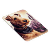 Vintag Airedale Terrier Painting Magnet (Rechte Seite)