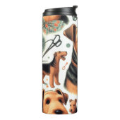 Vintag Airedale Terrier Seamless Thermosbecher (Nach links gedreht)