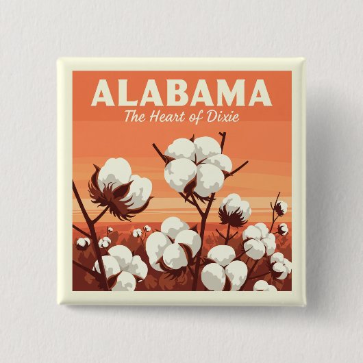 Vintag Alabama Button (Vorderseite)