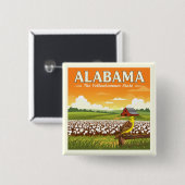 Vintag Alabama Button (Vorne & Hinten)