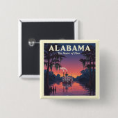 Vintag Alabama Button (Vorne & Hinten)