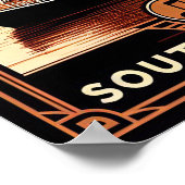 Vintag Alabama Jazz Riverboat Poster (Ecke)