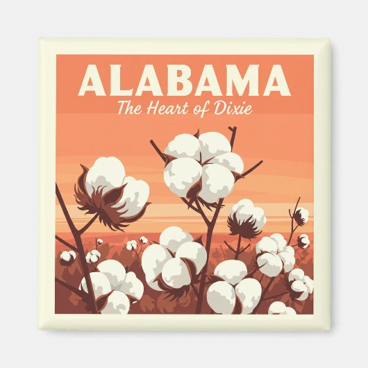 Vintag Alabama Magnet (Vorne)