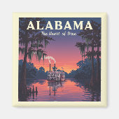 Vintag Alabama Magnet (Vorne)