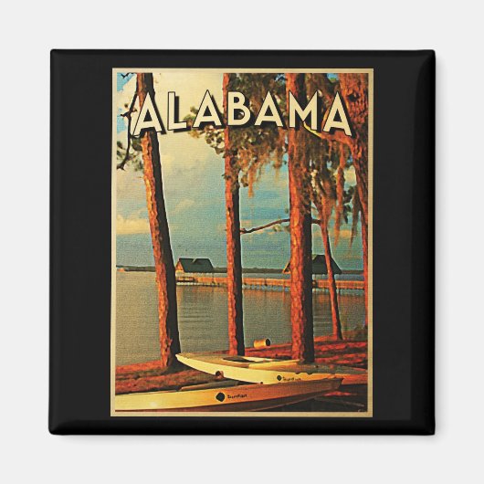 Vintag Alabama Magnet (Vorne)