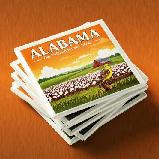 Vintag Alabama Magnet