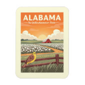 Vintag Alabama Magnet (Vertikal)