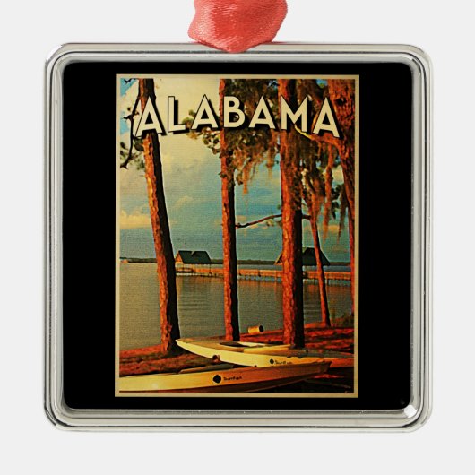 Vintag Alabama Ornament Aus Metall (Vorne)