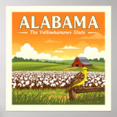 Vintag Alabama Poster (Vorne)