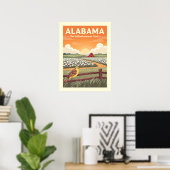 Vintag Alabama Poster (Heimbüro)