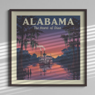 Vintag Alabama Poster