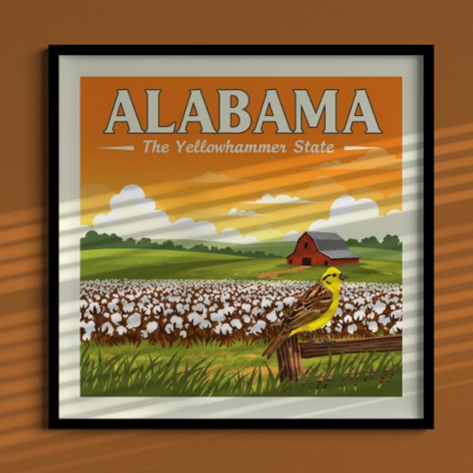 Vintag Alabama Poster