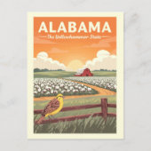 Vintag Alabama Postkarte (Vorderseite)