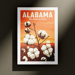Vintag Alabama Postkarte