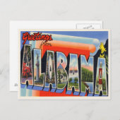 Vintag Alabama Postkarte (Vorne/Hinten)