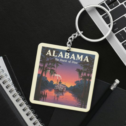Vintag Alabama Schlüsselanhänger