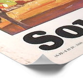 Vintag Alamo San Antonio Texas Südpazifik Poster (Ecke)