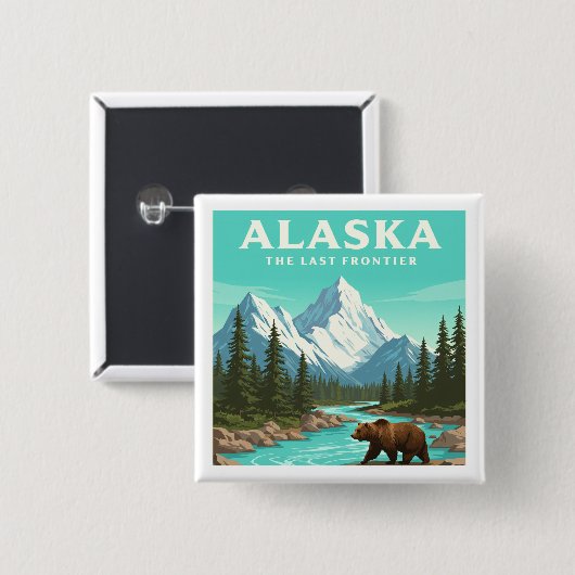 Vintag Alaska Button (Vorne & Hinten)
