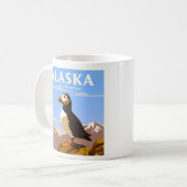 Vintag Alaska Kaffeetasse (Vorderseite Links)