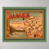 Vintag Alaska "Lost Frontier" Poster (Vorne)
