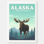 Vintag Alaska Magnet (Vorderseite)