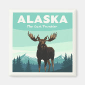 Vintag Alaska Magnet (Vorne)