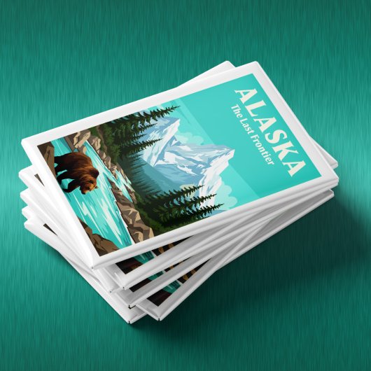 Vintag Alaska Magnet