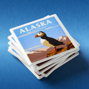 Vintag Alaska Magnet
