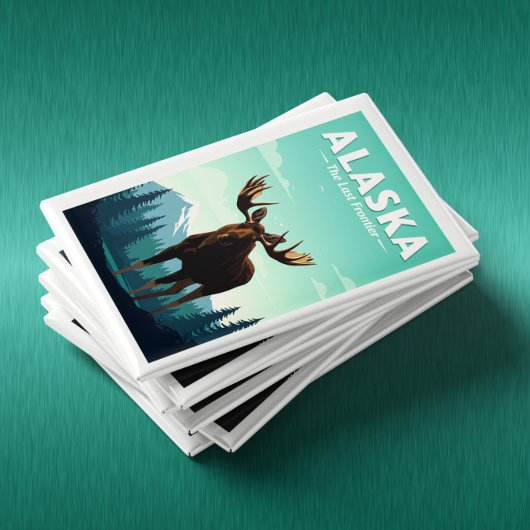 Vintag Alaska Magnet