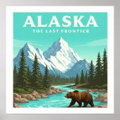 Vintag Alaska Poster (Vorne)
