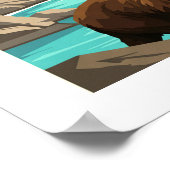 Vintag Alaska Poster (Ecke)