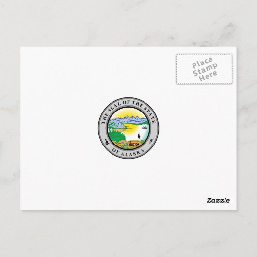 Vintag Alaska Postkarte (Rückseite)