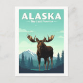 Vintag Alaska Postkarte (Vorderseite)