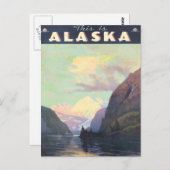 Vintag Alaska Postkarte (Vorne/Hinten)