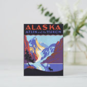 Vintag Alaska Postkarte (Stehend Vorderseite)