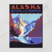 Vintag Alaska Postkarte (Vorderseite)