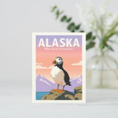 Vintag Alaska Postkarte (Stehend Vorderseite)