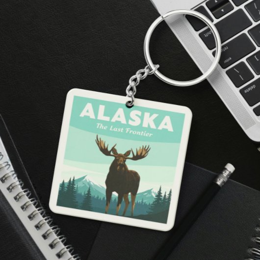 Vintag Alaska Schlüsselanhänger