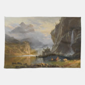 Vintag Albert Bierstadt Amerikanischen Ureinwohner Geschirrtuch (Horizontal)