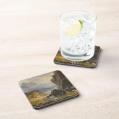 Vintag Albert Bierstadt Amerikanischen Ureinwohner Getränkeuntersetzer (Rechte Seite)