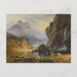 Vintag Albert Bierstadt Amerikanischen Ureinwohner Postkarte