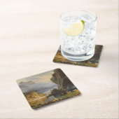 Vintag Albert Bierstadt Amerikanischen Ureinwohner Rechteckiger Pappuntersetzer (Vor Ort)