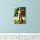 Vintag Albert Neuhuys Baarlo Girl Leinwanddruck (Insitu (Holzboden))