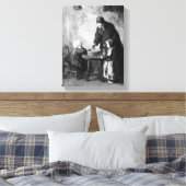 Vintag Albert Neuhuys Mittag- und Abendessen Leinwanddruck (Insitu (Schlafzimmer))